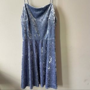 Purple Velvety Mini Dress